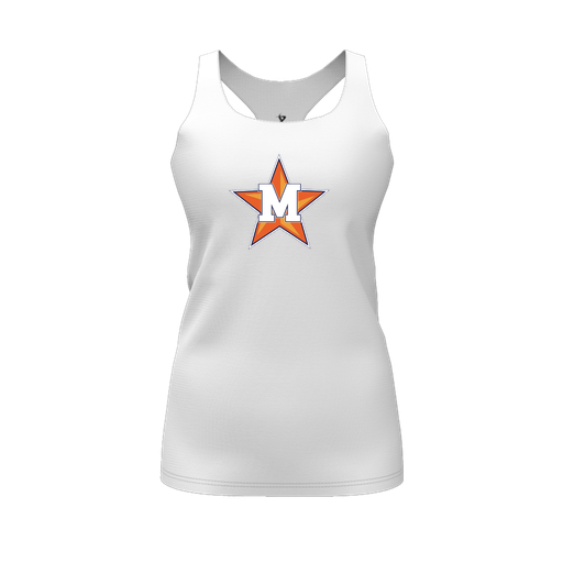 [FT0TRBWH-FYS-LOGO1] Decker Racerback Tank Top (Female Youth S, White, Logo 1)