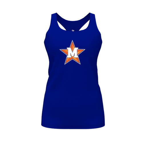 [FT0TRBRY-FYS-LOGO1] Decker Racerback Tank Top (Female Youth S, Royal, Logo 1)
